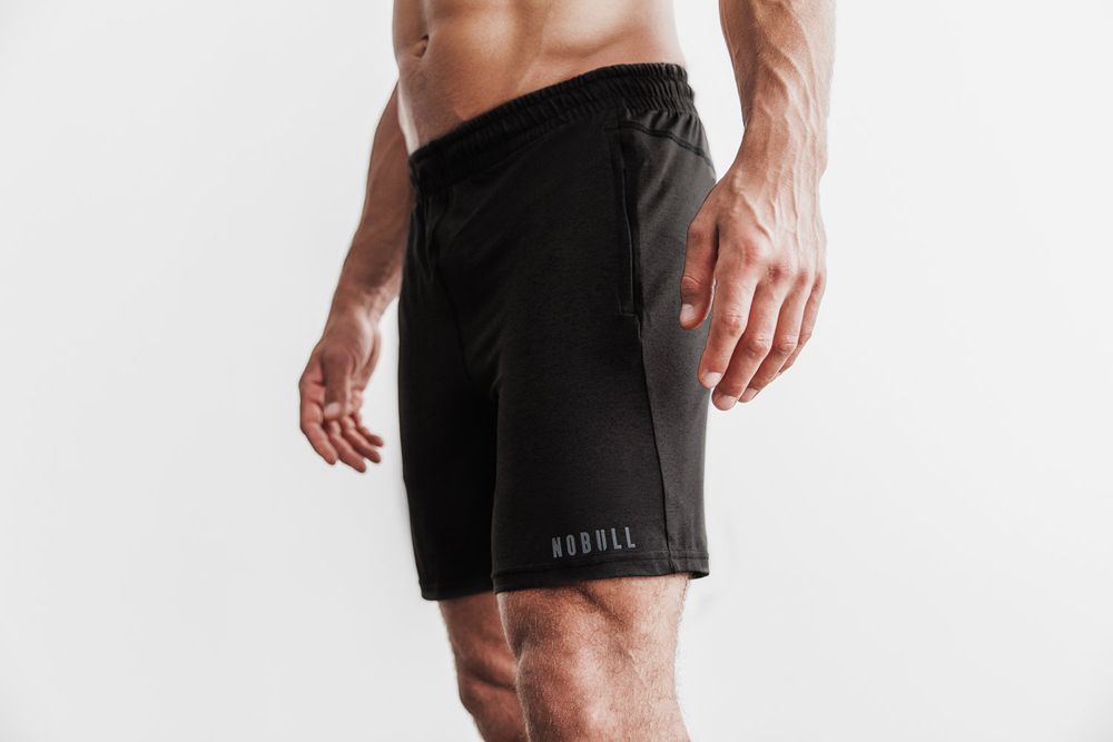 Shorts NOBULL Homme Noir - NOBULL Knit Runner 8.5",France (4613-UOJBA)